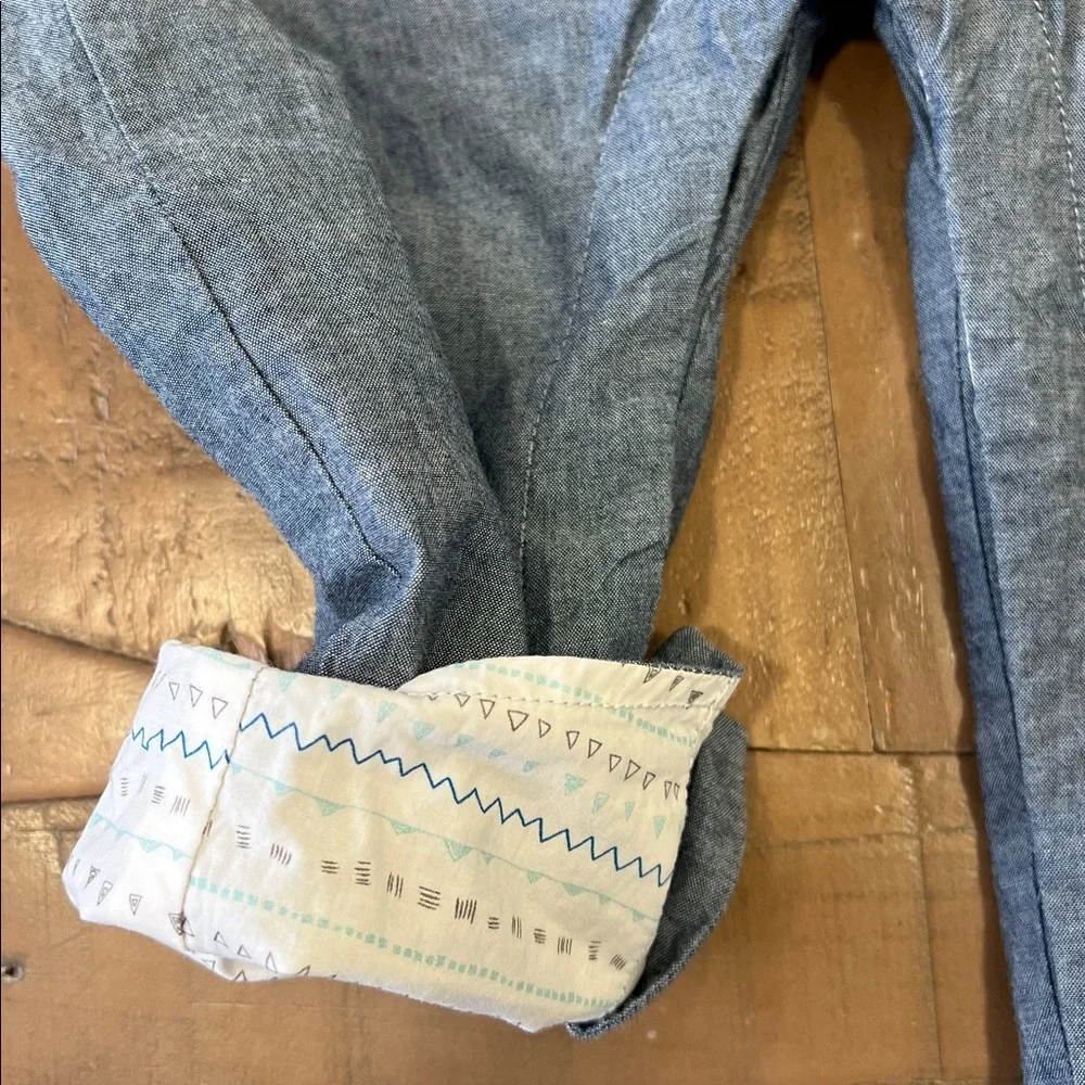 Knot children blue chambray overalls kids size 12 months